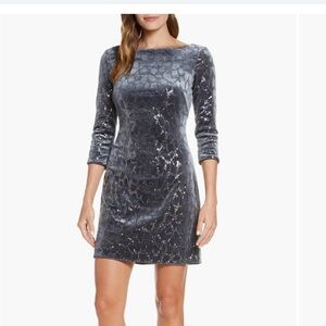 Eliza J Silver Sequin Dress